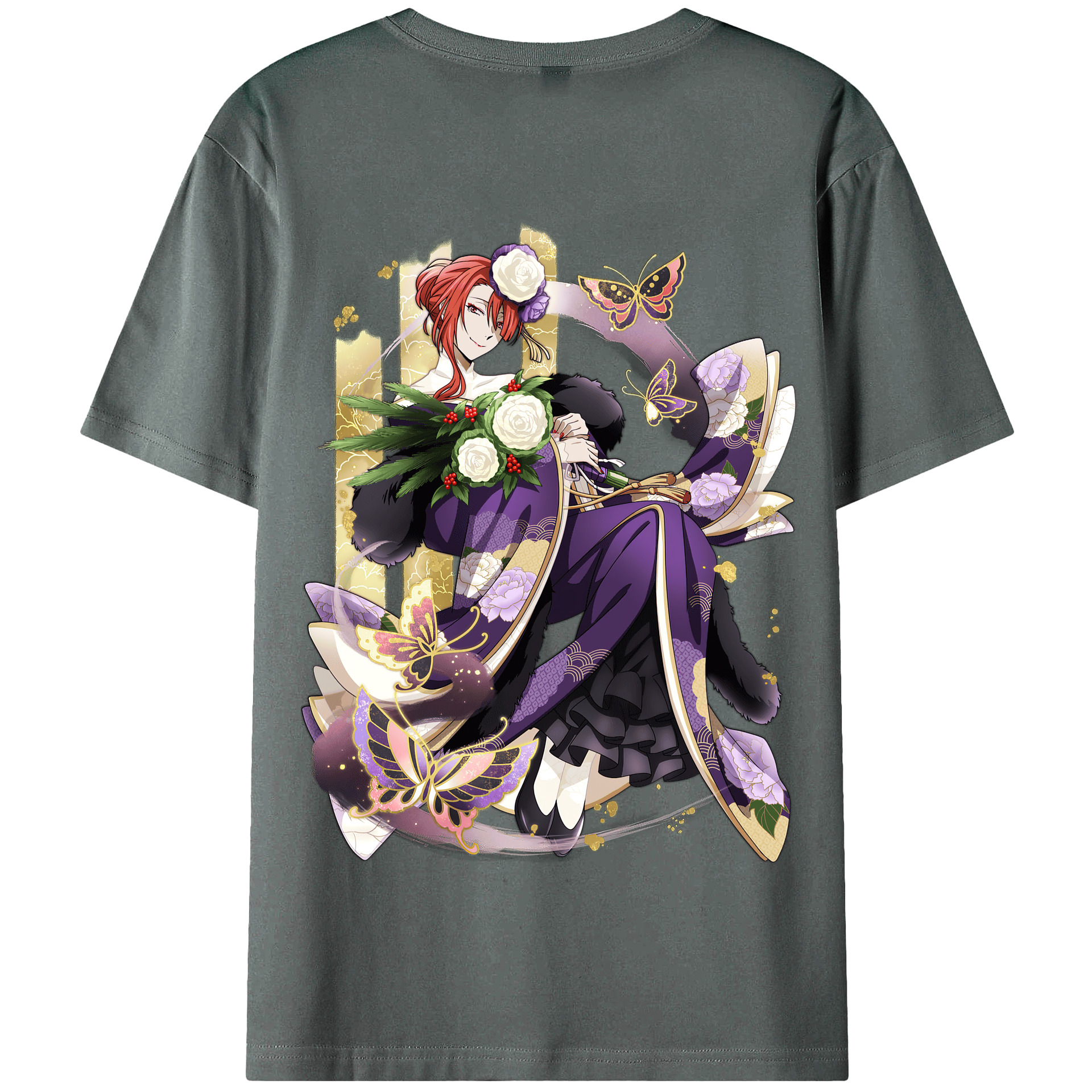 （画像用） 文豪ストレイドッグス Bungo Stray Dogs 綿100％半袖Tシャツ（背面プリント）